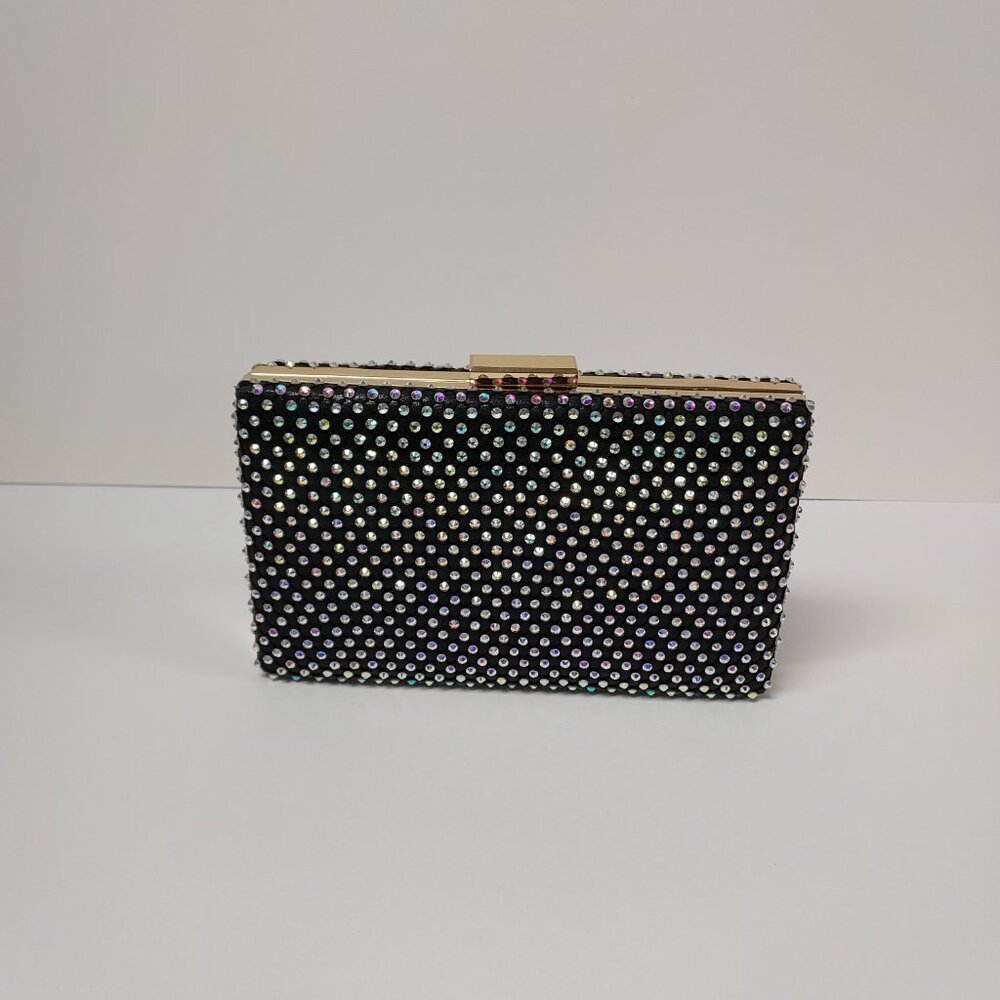 MARSHALLS EVENING CLUTCH WITH CHAIN AND SPARKLING STONE NWT
